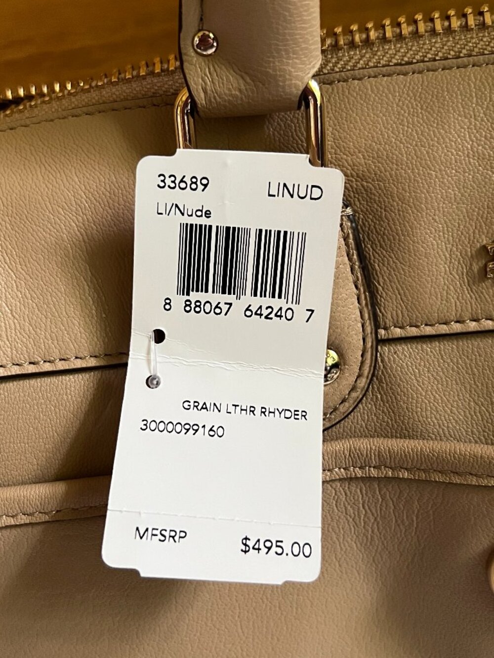 COACH - Rhyder 33689 Medium Zip Satchel-New with Tag - Picture 12 of 14